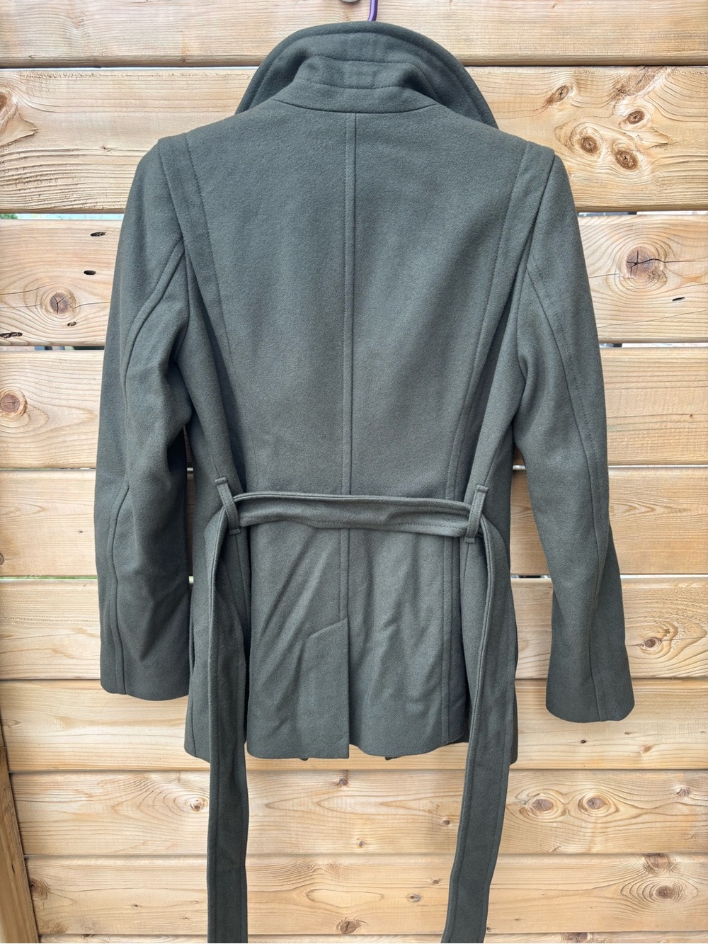 Babaton ‘The Connor Coat’ in Olive Green - Picture 5 of 8